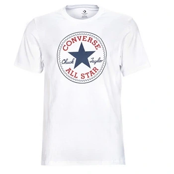 Image of Converse GO TO Chuck Taylor Classic Patch TEE Unisex Print Tshirt, Size: Small, White