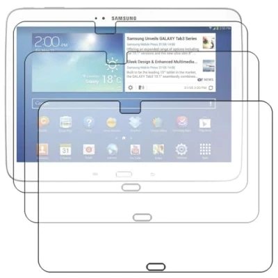 Image of ebestStar compatible with Samsung Galaxy Tab 3 10.1 Protector [x3 pack] GT P5210, 10 P5200 P5220 Flexible Screen guard (not Temperated glass) Bubbles Free [Tab: 243.1x176.1x8mm, 10.1&#039;&#039;]