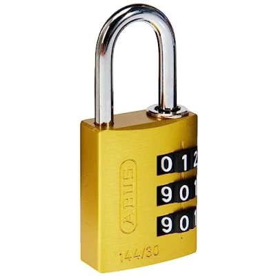 Image of ABUS 144/30 combination lock with large numbers., 80792