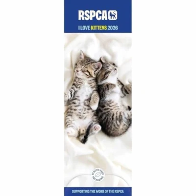 Image of RSPCA, I Love Kittens Slim Calendar 2026