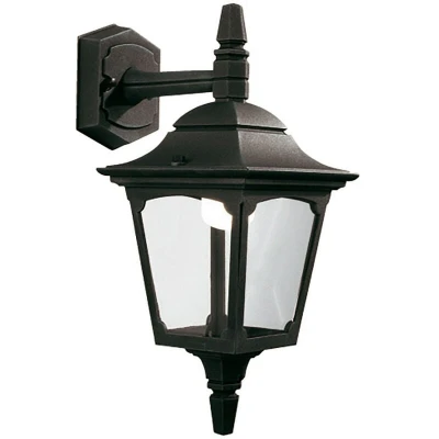 Image of Chapel Mini 1 Light Outdoor Wall Lantern Black IP44, E27