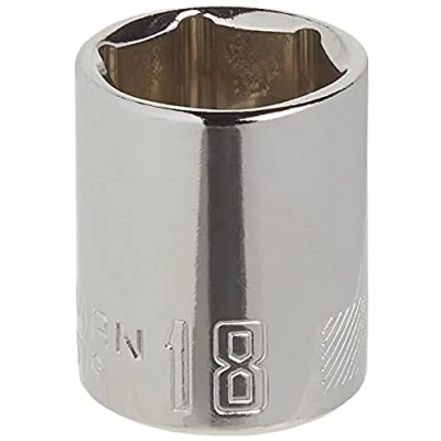 Image of CRAFTSMAN Shallow Socket, Metric, 3/8 Inch Drive, 18mm, 6 Point (CMMT43579)