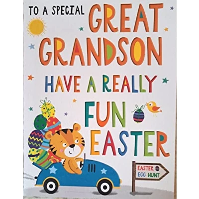 Image of Easter Card Great Grandson 8 x 6 inches Regal Publishing