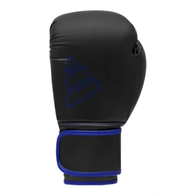 Image of adidas Unisex Adult Hybrid 80 Boxing Gloves, Black/Blue, 12 oz EU