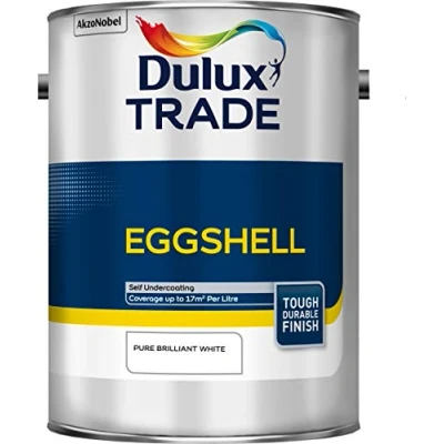 Image of Dulux Trade Eggshell Pure Brilliant White 5L