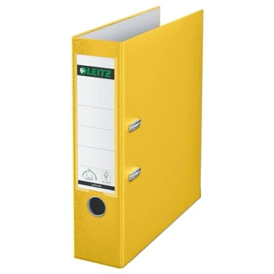 Image of Esselte Leitz 10105015 Folder Plastic 180 with Slots A4 Wide Yellow