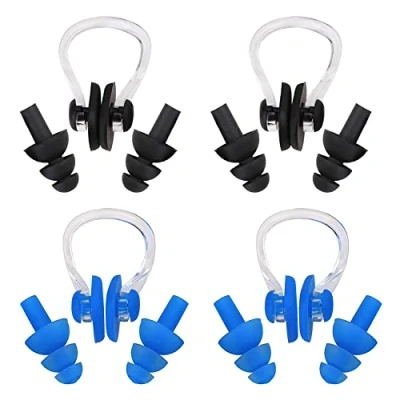 Image of XPOOP 24 Set Nose Clips and Ear Plugs, Swimming Clip