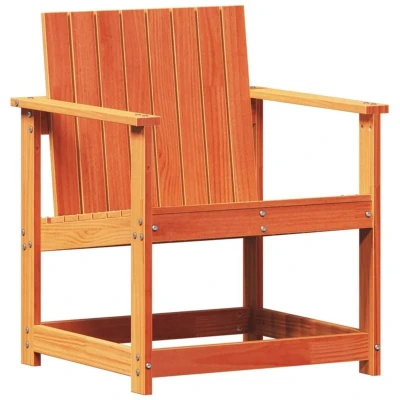 Image of vidaXL Garden Chair Wax Brown 62x56x77 cm Solid Wood Pine