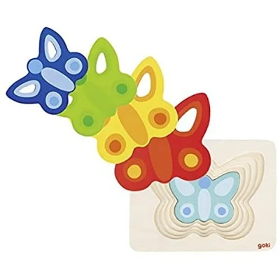 Image of GOKI 57486 Butterfly II Puzzle, Colourful, Large