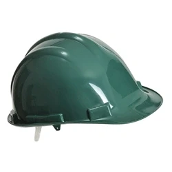 Image of Portwest PW50 Light Adjustable Expertbase Safety Helmet Green, 55 62CM