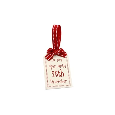 Image of Do Not Open Until The 25th December Wooden Tag