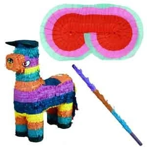 Image of El Toro (The Bull) Pinata Kit Includes Pinata,Pinata buster,Pinata Blindfold