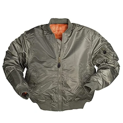 Image of Mil Tec Men&#039;s Us Basic Ma1® Flight Jacket, Olive, XXL
