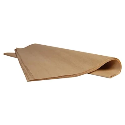Image of Clairefontaine Ref 895771C Kraft Paper (25 sheets) 70 x 100cm Sized Natural Brown, Smooth Side &amp; Ribbed Side, 60gsm Paper, Acid Free, pH Neutral
