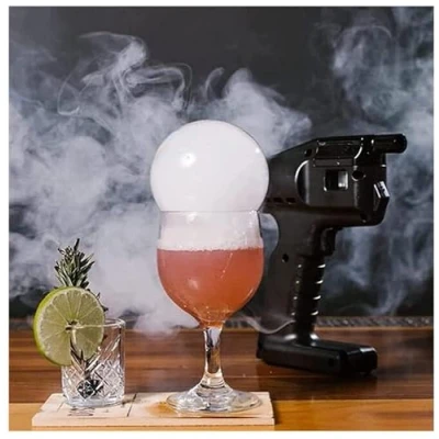 Image of Smoke Infuser, Cocktail Smoker Kit, Gun Bubble Portable Handheld Cold Smoking Kitchen Food Smoker, USB Charging with Liquid and Essential Oil