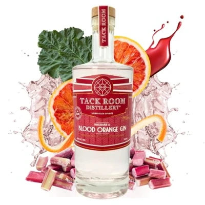 Image of Tack Room Distillery Rhubarb &amp; Blood Orange Flavoured Gin 70cl 40% ABV