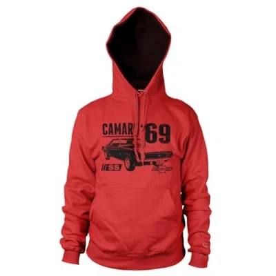 Image of Chevrolet Officially Licensed Camaro SS 1969 Hoodie (Red), X Large
