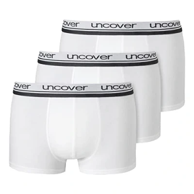Image of Schiesser Men&#039;s 3 Pack Boxer Shorts Underwear Tight Cotton, White_173905, XXXL (pack of 3)