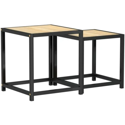 Image of vidaXL Tea Tables 2 pcs MDF Sonoma Oak
