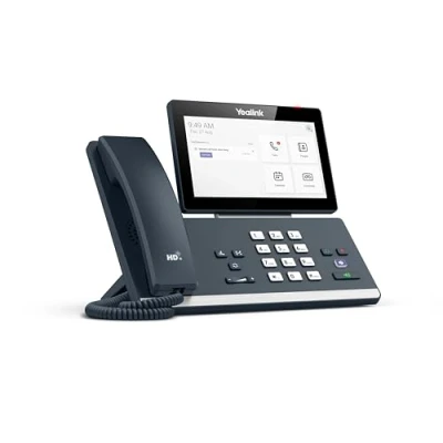Image of Yealink Network MP58 IP Power over Ethernet, Smart Corded Business Desk Phone with Optimal HD Audio and 7 inch (1024x600 Pixel) Capacitive LCD Adjustable Touch Screen (Microsoft Teams Edition) Black