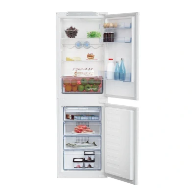 Image of BEKO Pro HarvestFresh BCFD4V50 Integrated 50/50 Fridge Freezer Sliding Hinge