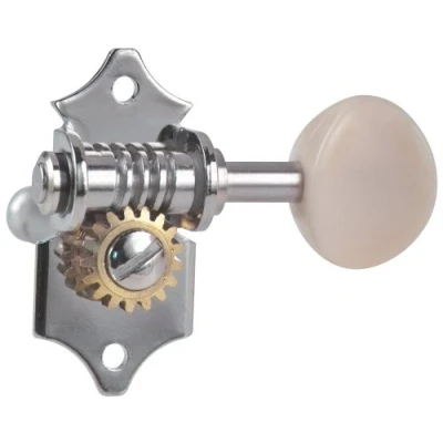 Image of Golden Gate F 2215 Vintage Acoustic Guitar Tuners 6 Individual (3+3) Nickel