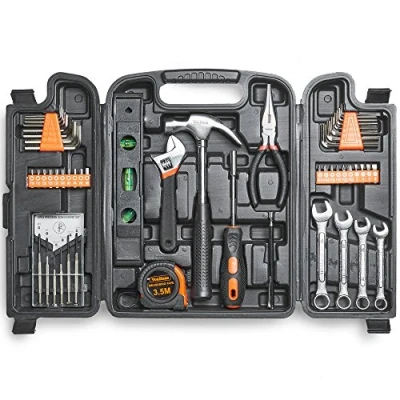 Image of VonHaus Household Tool Kit 53pc for Beginners Includes Precision Screwdrivers, Claw Hammer, Pliers, Hex Keys, 20 Bits &amp; More Home with Hand Tools in Carry Case