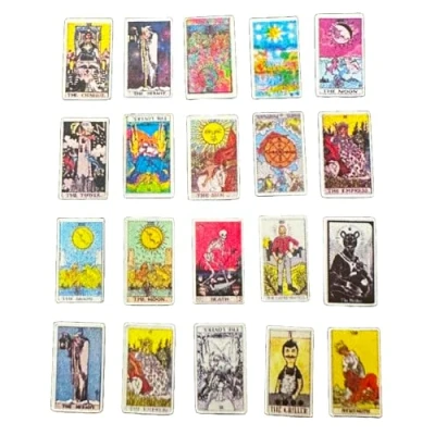 Image of Melody Jane Dolls House Tarot Cards Fortune Teller Reading Clairvoyant Psychic Accessory