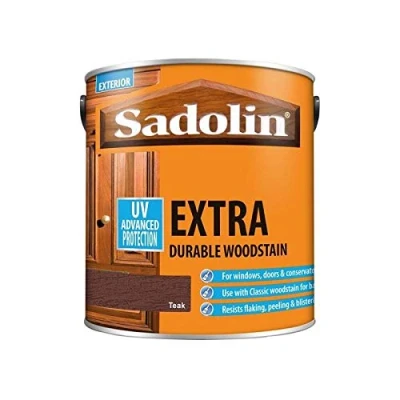 Image of Sadolin EXTRA WOODSTAIN (YELLOW TIN) 2.5lt Teak