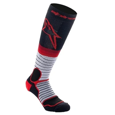 Image of Alpinestars Mx Pro Technical Socks, Black Grey red, M
