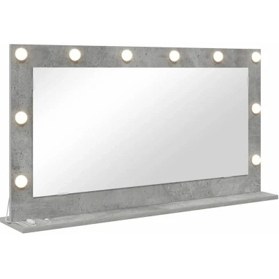 Image of vidaXL Vanity Mirror Concrete grey 100 x 55 18 cm