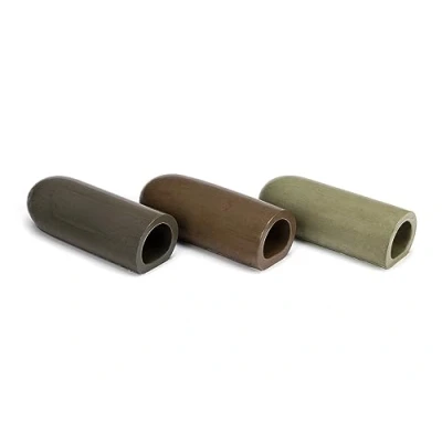 Image of Aquati Ceramics SMALL D shape ceramic breeding hiding fish cave for Pleco, Catfish, Cichlid aquarium decoration (Green)