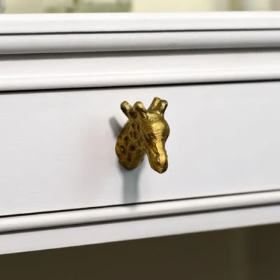 Image of Melody Maison Antique Gold Giraffe Drawer Knob