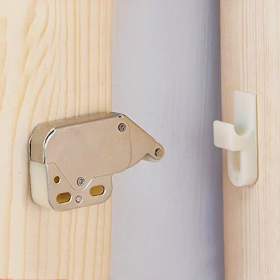 Image of Push to Open Touch Catch Latch Lock Spring Bounce Door Bolt for Window Shed Gate Cabinet Cupboard Doors