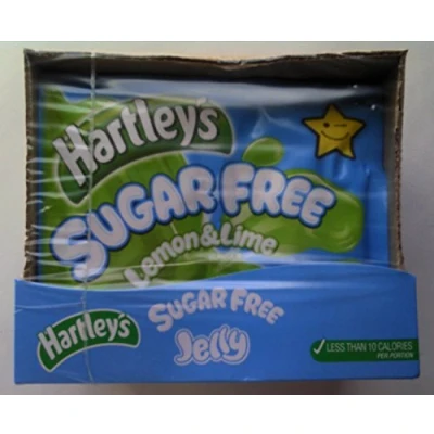 Image of Hartleys Sugar Free Jelly Lemon &amp; Lime 12 x 23gm