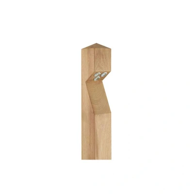 Image of LED Bollard Mains Voltage Pointed Top Side Entry Iroko 3000K Collingwood