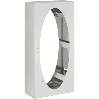 Image of vidaXL Firewood Rack 50x23x100 cm Stainless Steel