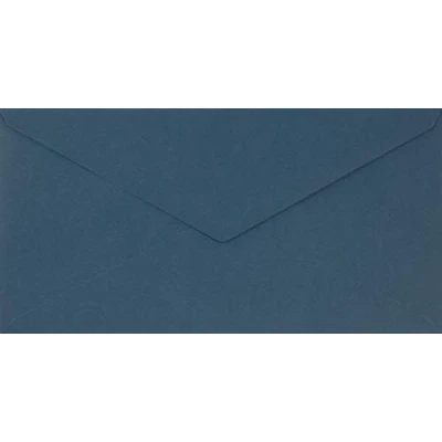Image of Netuno 25 Long Blue Coloured envelopes DIN DL 110x220mm 4.33x8.66 inches 115gsm Sirio Color Blu gummed Pointed Flap no Window for Wedding Invitations Christmas Greeting Cards Letter brochure leaflets