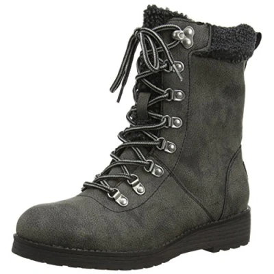Image of Rocket Dog Women&#039;s Weekender Combat Boots, Grey (Grey), 9 UK