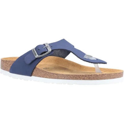 Image of Hush Puppies Women Kayla Flip Flops, Blue (Navy Navy), 7 UK