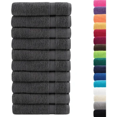 Image of vidaXL Premium Hand Towels SOLUND 50pcs Anthracite 50x100cm 600gsm