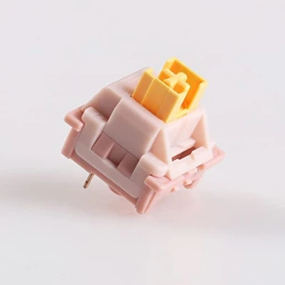 Image of 2Duck Outemu Silent Clicky Linear Tactile Switch, 3Pin Pre Lubed RGB MX Stem Similar Holy Panda Switch For Custom Mechanical Gaming Keyboard (Color : Peach, Size 35PCS)