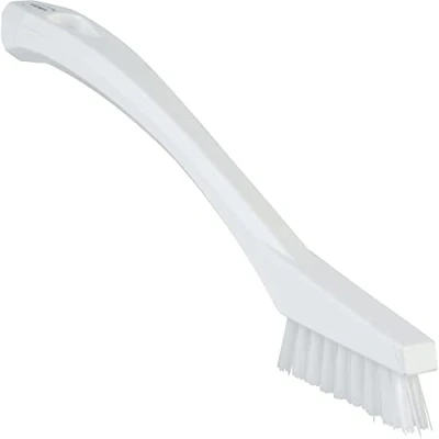 Image of Vikan 44015 Very Hard Detail Brush, White, 205mm Length, 20mm Width, 40mm Height