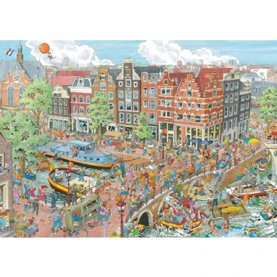 Image of Ravensburger 12000296 Amsterdam 1000 pieces jigsaw puzzle for adults and kids age 14 years up,