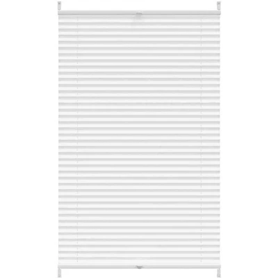Image of vidaXL Plisse Blind 90x150cm White Pleated