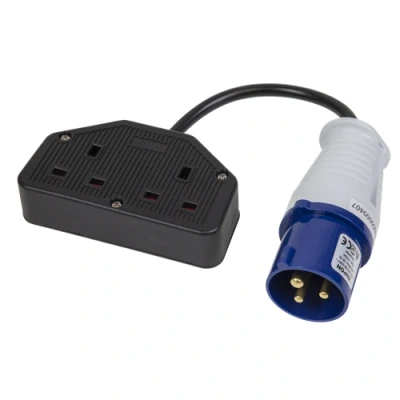 Image of Worksafe 16A/13A Twin Trailing Socket &amp; Cable Set