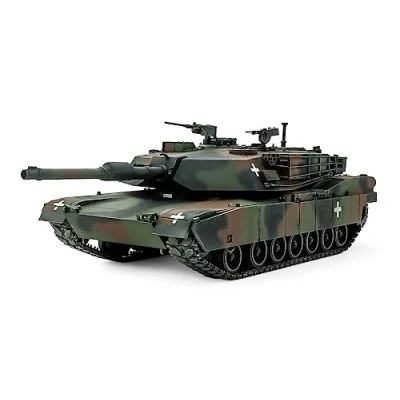 Image of TAMIYA 25216 1:35 US M1A1 Abrams Ukraine Model, Plastic, Assembly, Detailed Replica, Tank Kit, Geformte Farbe