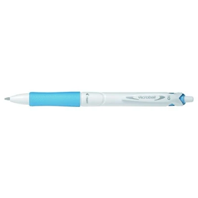 Image of Pilot Acroball Retractable Ballpoint Pure White/Light Blue (Box of 10)