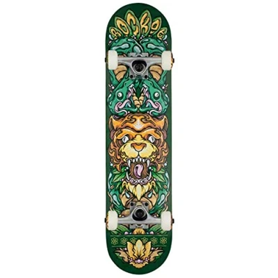Image of ROCKET Wild Pile up Longboard, Adult Unisex, Green (Green), 7.5