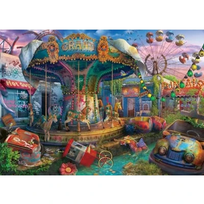 Image of Ravensburger Puzzle 2D 1000 elementów: Zapomniany lunapark, Nowy design